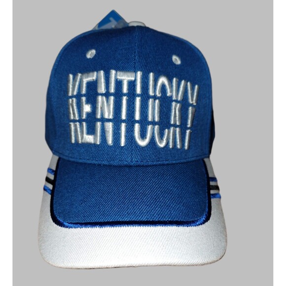 Embroidered Blue Kentucky Adjustable Baseball Cap - Picture 1 of 4